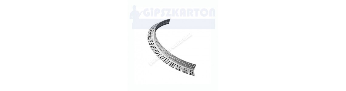Gipszkarton ívre hajlítható élvédő 25*25mm