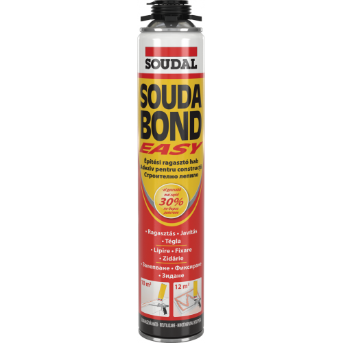 Soudal Soudabond Easy poliuretán ragasztó pisztolyhab 750 ml - nyári