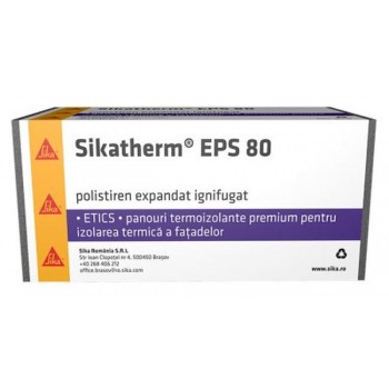 SikaTherm EPS80 grafitos polisztirol lap - 10 cm (0.5 m2/tábla | 2.5 m2/bála)