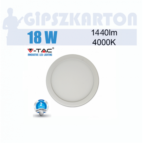 LED PANEL felületre szerelhető kerek / 18W / SKU4917