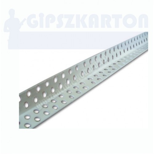 Gipszkarton PVC élvédő 21*21 mm
