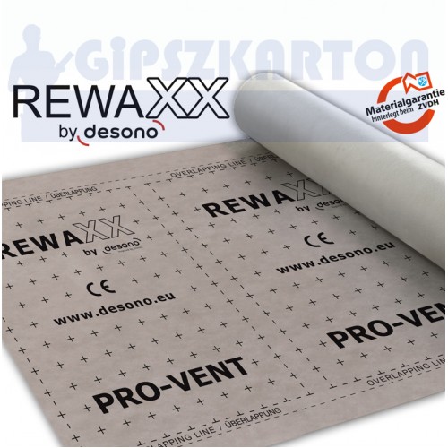 REWAXX PRO-VENT® 135 / páraáteresztő tetőfólia