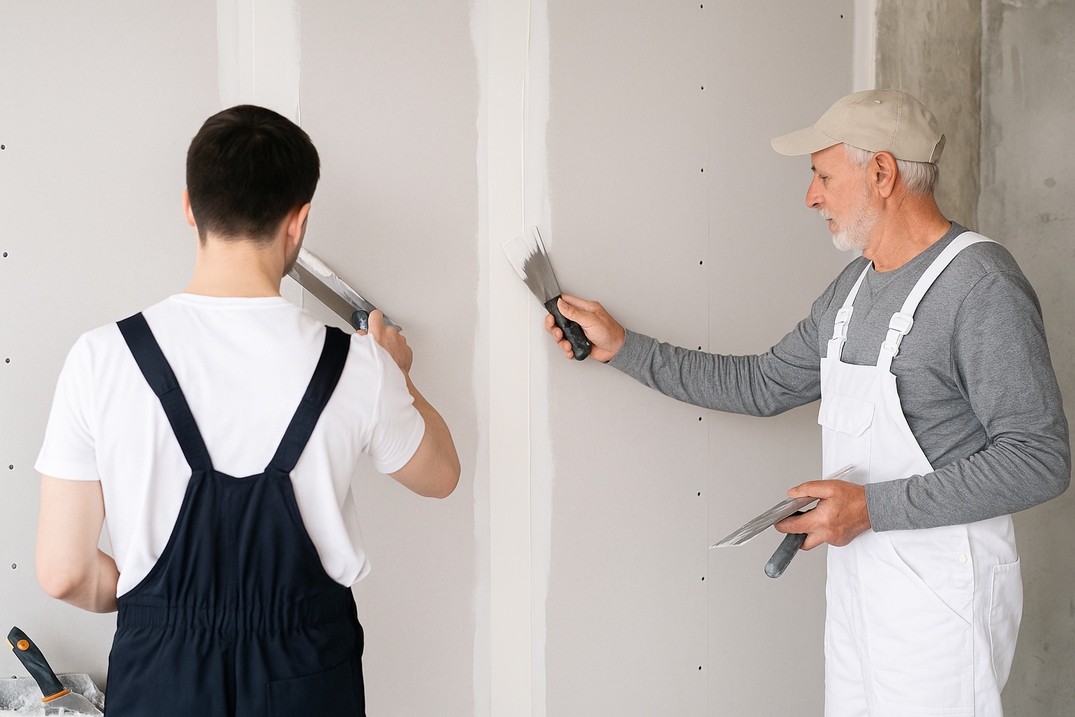 Gipszkarton glettelés